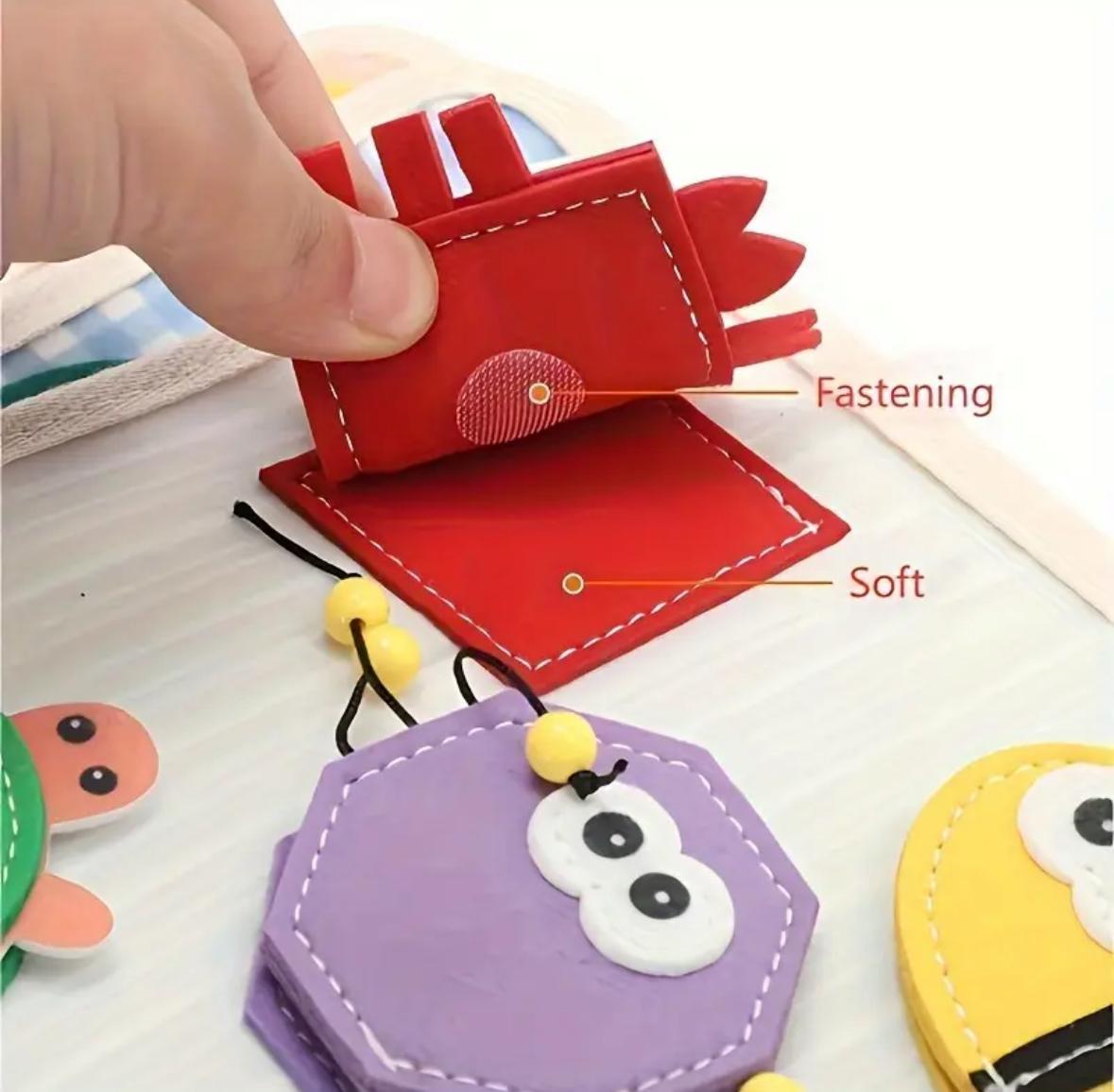 Livre d'Éveil en Tissu | Jouet Montessori pour Bébé garçon